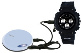FMP3 Watch has MP3 player and FM transmitter