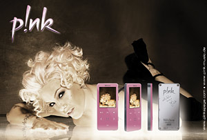 P!nk player from TrekStor