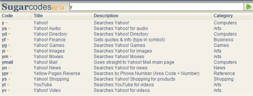 Sugarcodes Autocomplete Feature