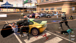 Screenshot of Crackdown on Xbox game play
