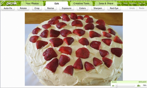 Picnik is cake