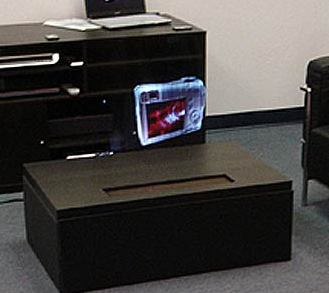 Free Space television with the Heliodisplay