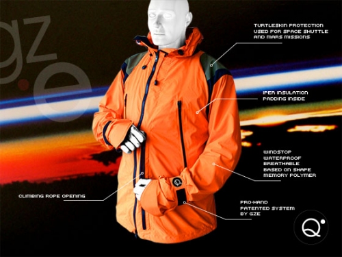 Quota Zero mountain jacket.
