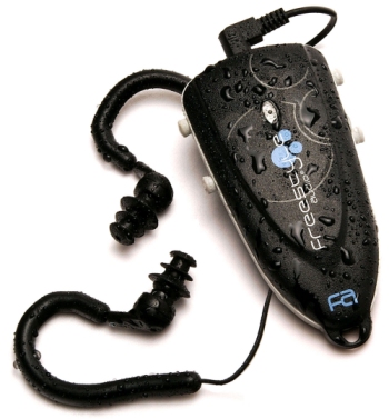 Freestyle MP3 player from Freestyle Audio is waterproof and shockproof for extreme sport use