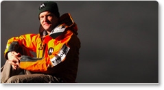 Mountain climber makes a phone call from the top of Mt Everest using Motorola Z8.