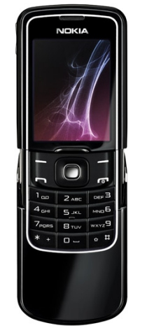 Nokia 8600 Luna mobile phone crafted of glass