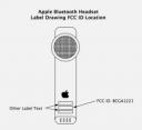 Apple Bluetooth headset FCC drawing