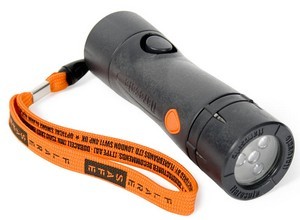 FlareSafe safety flashlight features smoke detector and siren.