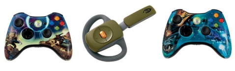 Controller and headset Halo 3 game accessories from Gamestop