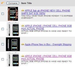 iPhones showing up on Ebay