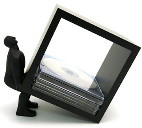 Lifting Man Human CD Holder