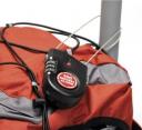 Lock Alarm sounds at 100 decibals to thwart thieves
