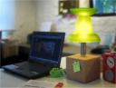 Push pin desk lamp