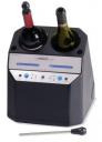Dual wine bottle chiller can chill two bottles at once to different temps
