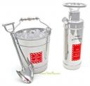 Fireman shovel, ice bucket and shaker shaped like a fire extinguisher