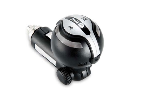 Holux GR-239 Bluetooth GPS receiver powered from auto cigarette lighter