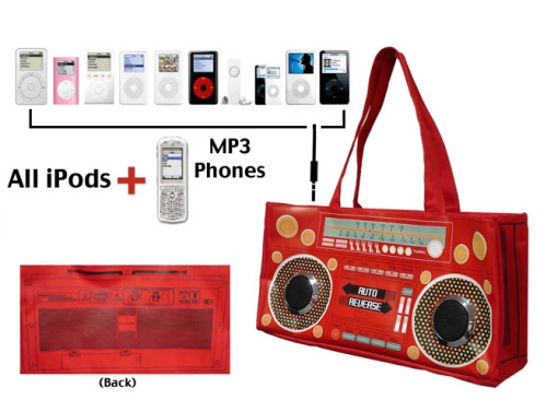 iBag is a bag with speakers and radio built in