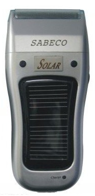 Solar powered electric razor