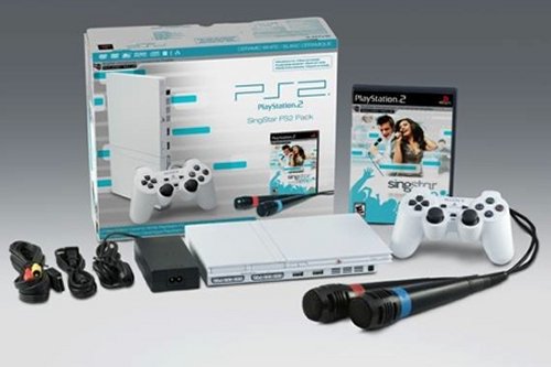 White PS2 to be released by Sony bundled with SingStar Pop