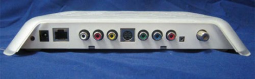 Slingbox HD rear view showing no need for dongle with component video