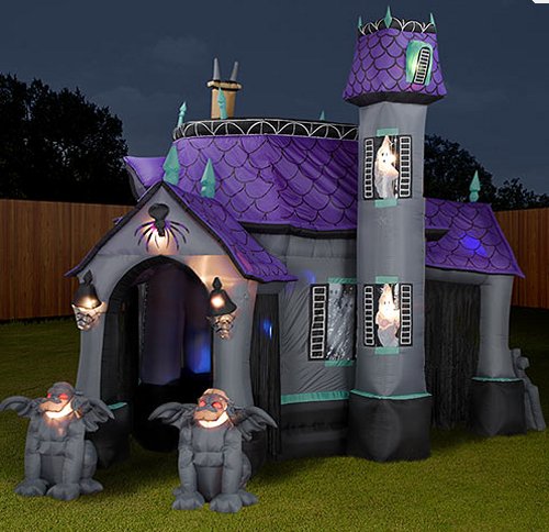 inflatable halloween haunting slipperybrick com gemmy christmas snow globe