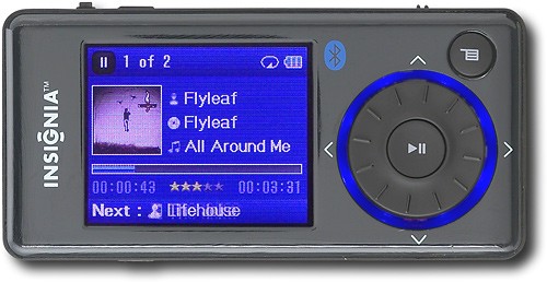 Insignia Sport 4GB Media Player plays music and has Bluetooth connectivity