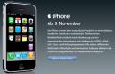 Apple announced the launch of the iPhone in Germany with T-Mobile for November 9