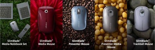 Kensington SlimBlade Lifestyle peripherals include slim mouse and keyboard for use with notebooks on the go