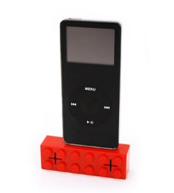 Lego shaped iPod dock with speakers