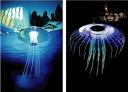 Medusa pool light is a solar lamp that floats in swimming pools
