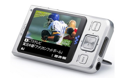 Sony Walkman NW-A910 media player receives 1seg television broadcasts