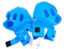 Inflatable boxing gloves for use with the Nintendo Wii