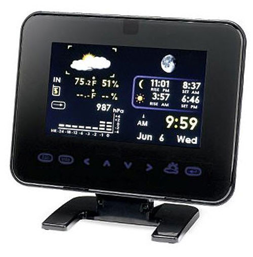 Frontgate digital frame with weather station