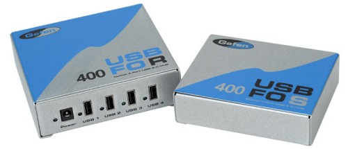 Gefen USB 400FO USB extender can boost USB device signal up to 500 meters