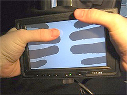 LucidTouch transparent touch screen