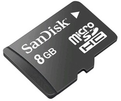 SanDisk 8GB microSDHC card