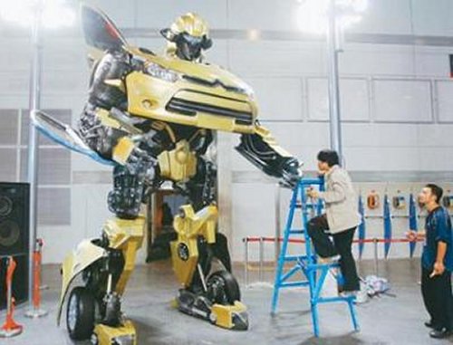 a real life Transformer Citroen car in Nanjing We're one week away from the