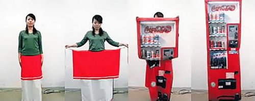 Designed by Aya Tsukioka, it makes you a human transformer.