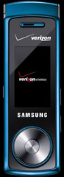 Verizon Wireless Juke swivel mobile phone focused on music