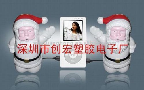Santa iPod speakers