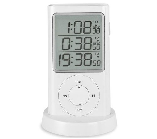 timer. Triple timer kitchen timer