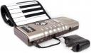 Roll up synthesizer piano saves space