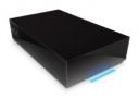 Lacie Hard Disk with a distinctive blue light strip