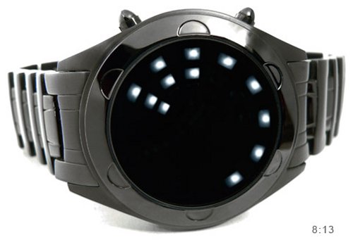 Oberon watch tells time with LED lights