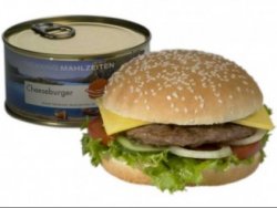 Cheeseburger in a can