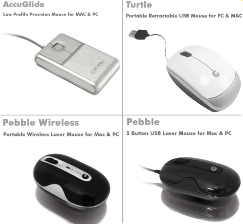 Macally launches new mice - Accuglide, Pebble Wireless, Pebble and the Turtle