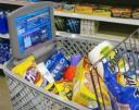 Microsoft’s high-tech grocery cart with video ads
