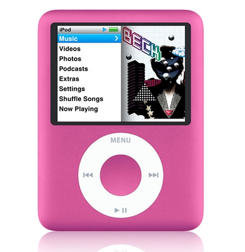 pink ipod nano outline