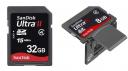 SanDisk 32GB SDHC and 8GB SDHC Plus cards