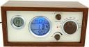 Wooden USB clock radio is easy on the eyes